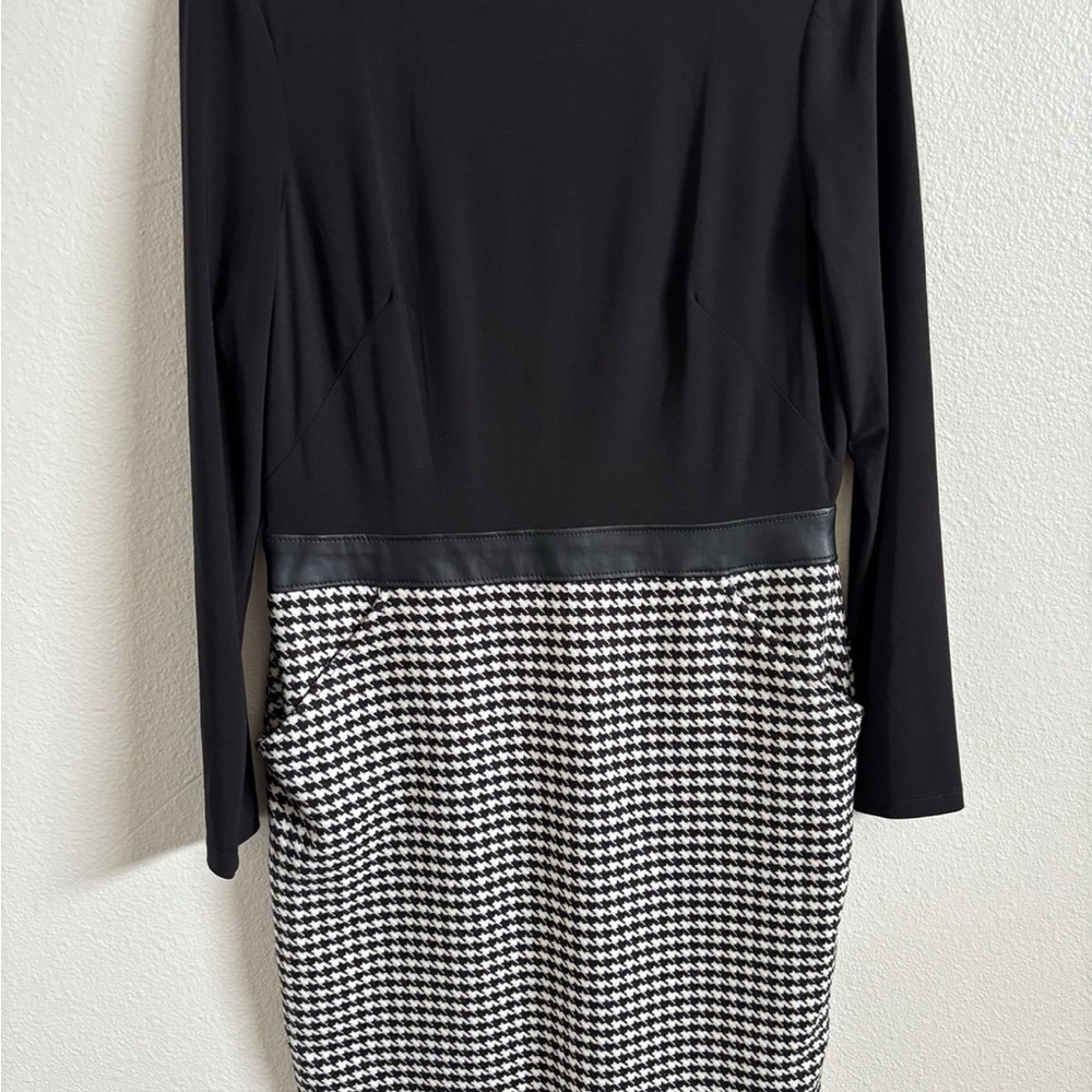 Ralph Lauren Black and White Long Sleeve Dress